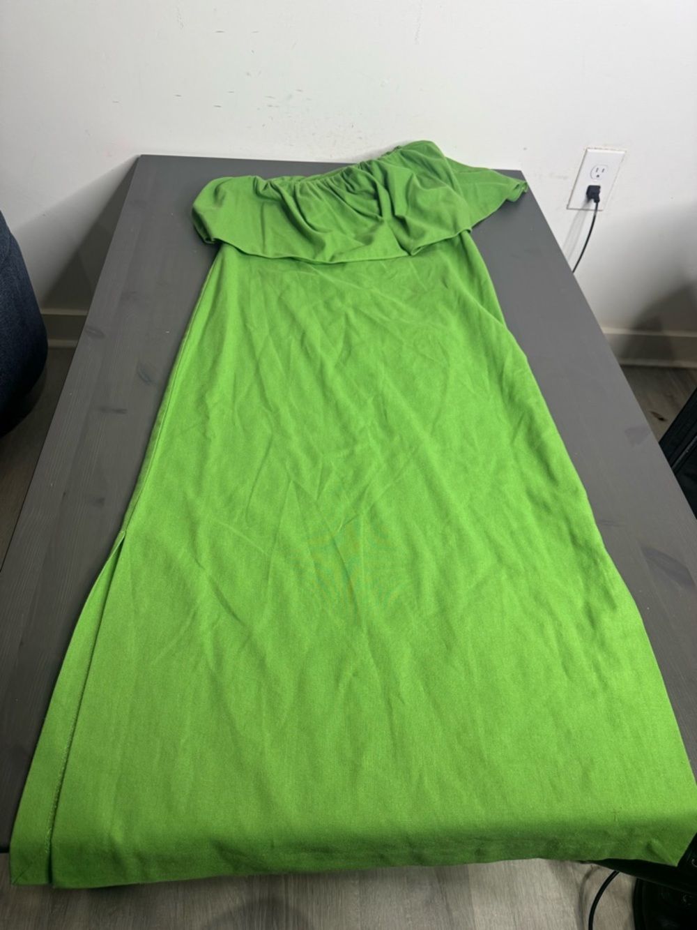Tuckernuck Pomander Place Twist Of Lime Florencia One Shoulder Dress - Picture 2 of 6